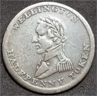 1814 Wellington Halfpenny Conder Token