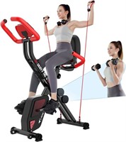pooboo 3-in-1 Folding Magnetic Exercise Bike