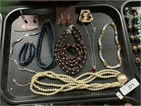 Costume Jewelry Necklaces, Bracelets, Earrings.