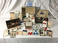 Assorted Vintage Buttons plus Other Small Items