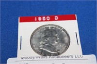 1950 D FRANKLIN LIBERTY HALF DOLLAR