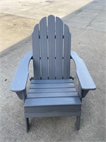 Gray Folding Polyurethane Adirondack Chair