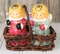 Angels in Basket Salt & Pepper Shakers