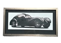 Framed Bugatti art print
