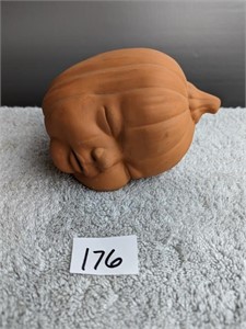 Terracotta  Sleeping Baby Face Pumpkin