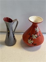 2- vases - West Germany - Pyrex