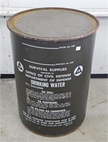 (H) Civil Defense 17.5 Gallon Water Storage