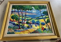 Jean Claude Picot e Chemin Du Village Serigraph