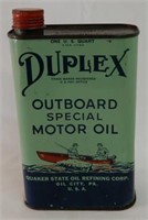 DUPLEX OUTBOARD MOTOR OIL U.S.QT. OIL CAN