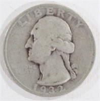 1932-S Washington Silver Quarter