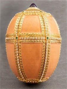 Faberge Imperial Style "Danish Palaces" Egg