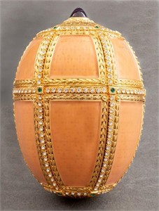 Faberge Imperial Style "Danish Palaces" Egg