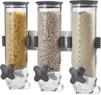 Wall Mount SmartSpace Dry Food Triple Dispenser