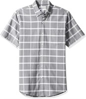 Men's Short-Sleeve Pocket Oxford Shirt, 2 Pack - S