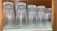 (16) Drinkware Clear Glass Set 3 Different Sizes