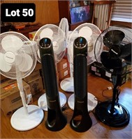 Large fan with remote choice