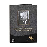 2015 US Mint Coin and Chronicles Set LBJ