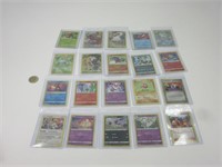 20 cartes Pokemon rares