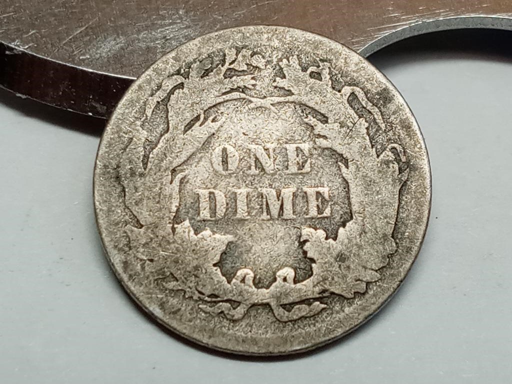 OF) 1889 seated liberty silver dime