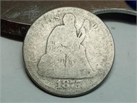 OF) 1875 s seated liberty silver dime