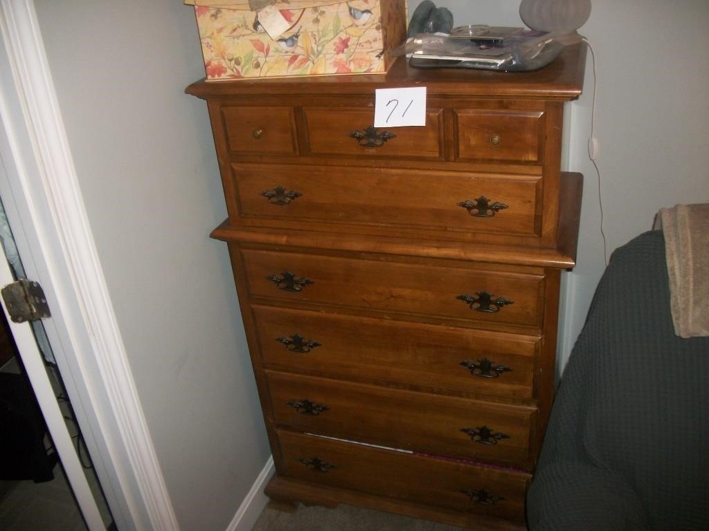 CHEST OF DRAWERS (6), 50X30X19 NO CONTENTS