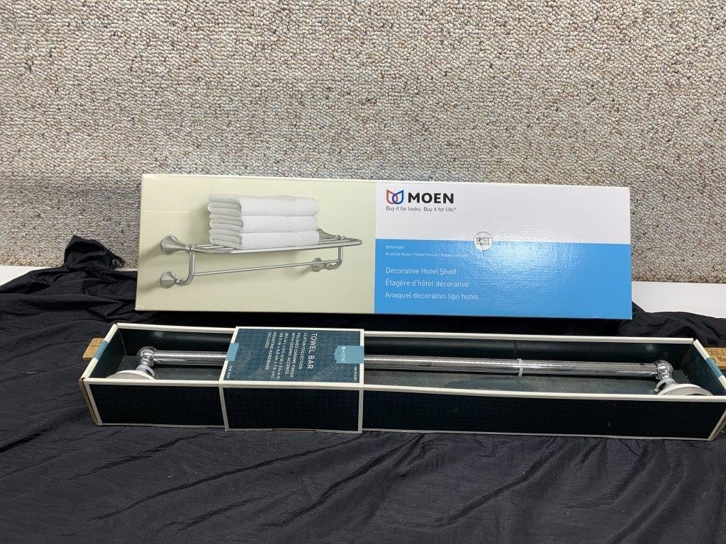 Moen decorative hotel shelf , home towel bar