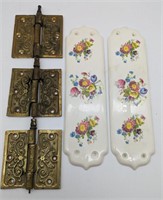 (N) decorative door hinges and ceramic door