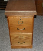Wood File Cabinet 2 Drawer 16x28x16