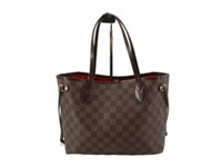 Louis Vuitton Brown Neverfull Damier Handbag