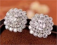 1.34ct Natural Diamond 18Kt Gold Earrings