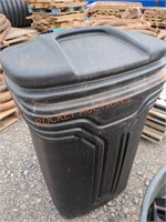 Garbage Can w/ Wheels Lid & Contents