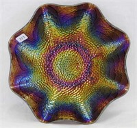 Cobblestone ruffled bowl - purple
