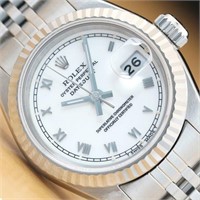 Rolex Ladies Datejust Roman Dial Watch