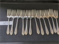 12 Sterling Silver Luncheon Forks