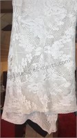 Large Vintage Lace Bed Spread Approx 56x96