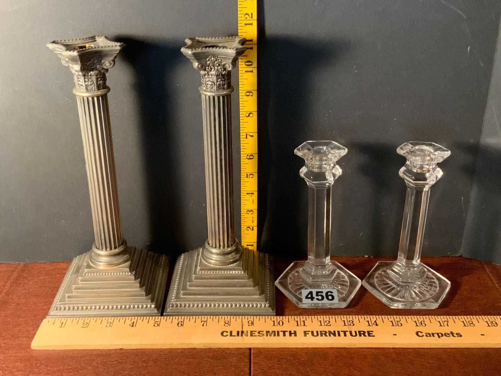 Vintage Godinger Silver Candlesticks+