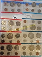 1972, 1975, 1977 & 1978 (4) US Mint Sets