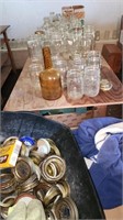 Top & Shelf full of Canning jars