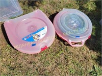 (2) WREATH STORAGE CONTAINERS