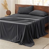 Bedsure Brushed Flannel Sheets King Size, 100% Cot