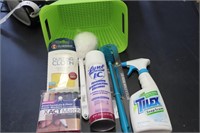 Basket of Cleaning Supplies - See decription