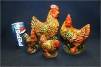 LOT OF CERAMIC ROOSTER COLLECTILBES