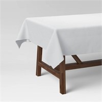 120\ x 60\ White Tablecloth - Threshold