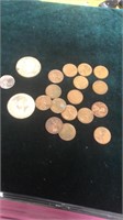 Lot of Mixed Coins Some Silver