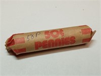 OF) roll of wheat pennies