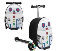 2-In-1 Folding Ride on Suitcase Scooter