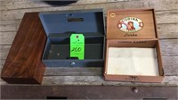 Cash box, wood box, cigar box