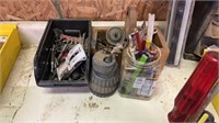 Lot of pencils, magnetic strips, and bits