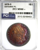 1879-S Morgan MS65+ OBV PL LISTS $315 IN 65+