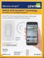 Leviton DH15S-1BZ 15A Decora Smart Switch for iOS